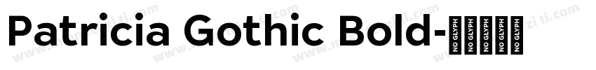 Patricia Gothic Bold字体转换